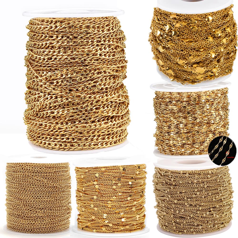Roller Chain - 2Meters Stainless Steel Anti-allergy Link Chains