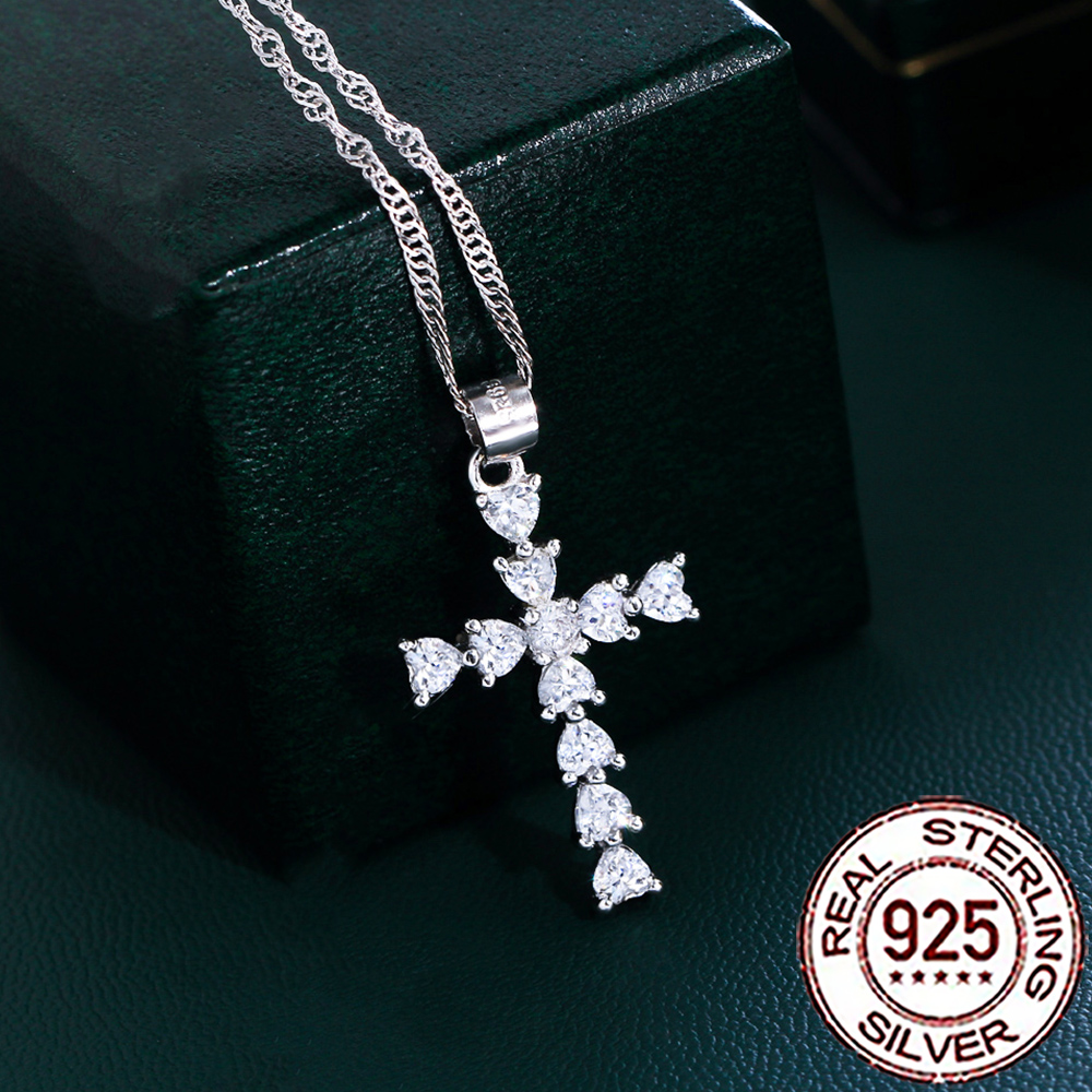 Xcm Chain - CWWZircons 925 Sterling Silver Shiny Heart