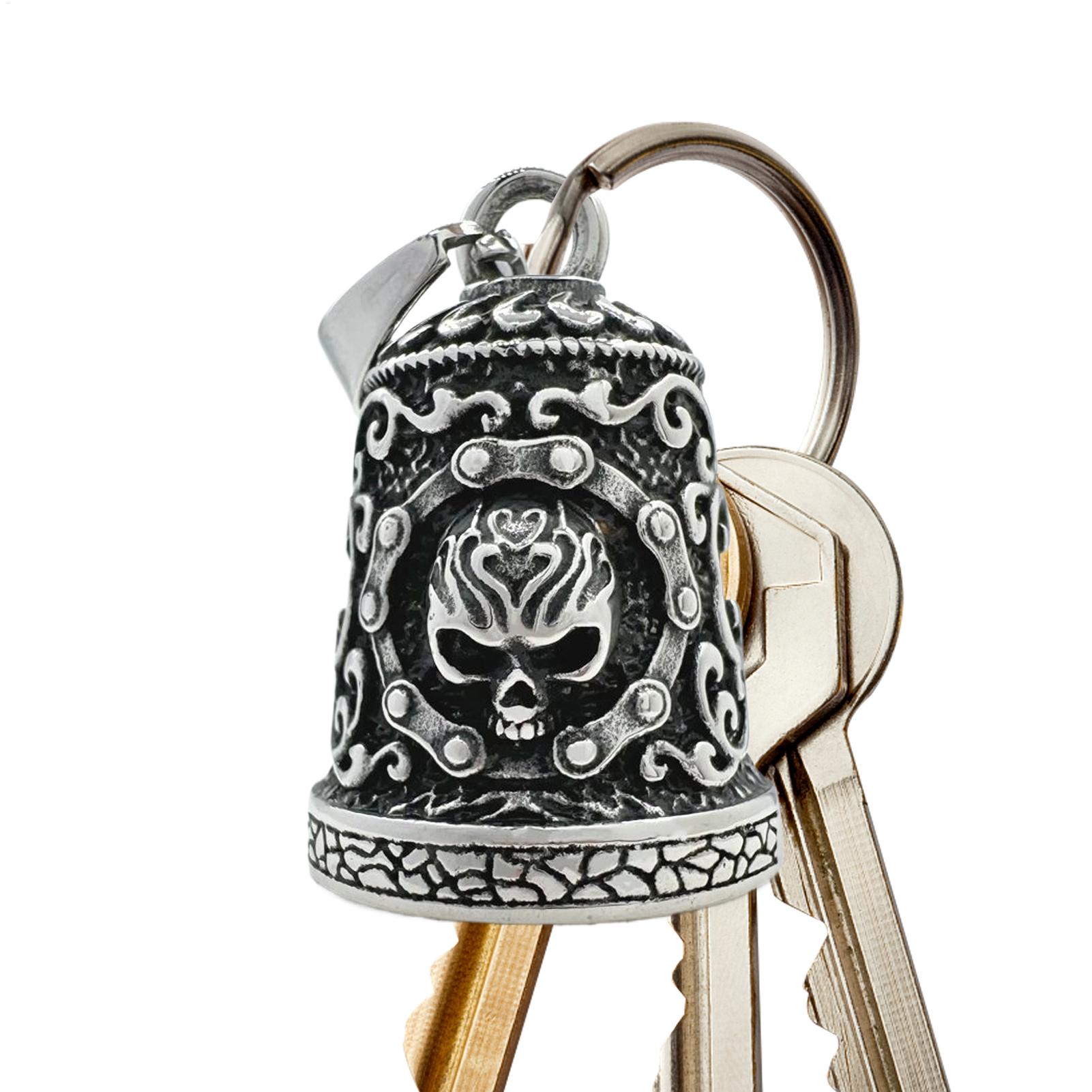 Motorcycle Chain - Skull Bell Charm Motorcycle Bells Decor