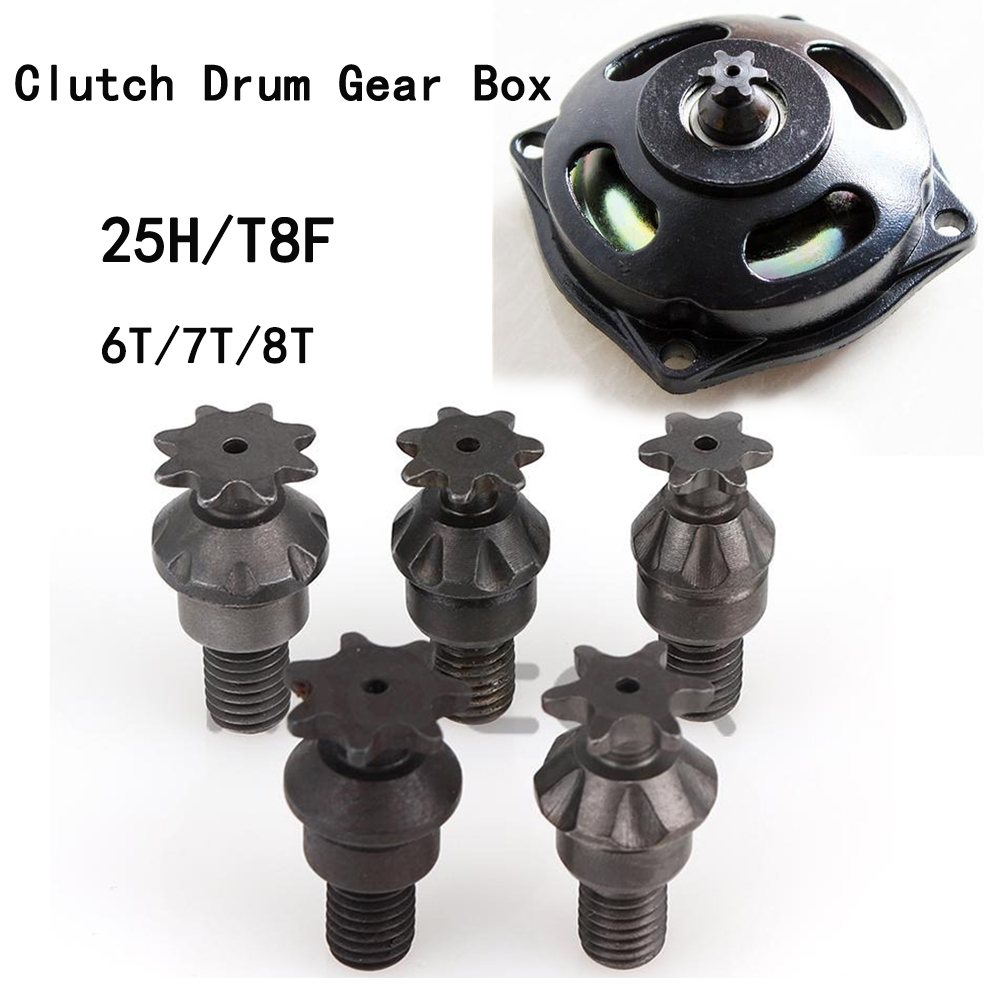 Chain Sprocket Set - 25H T8F 6/7/8 Teeth Clutch Drum