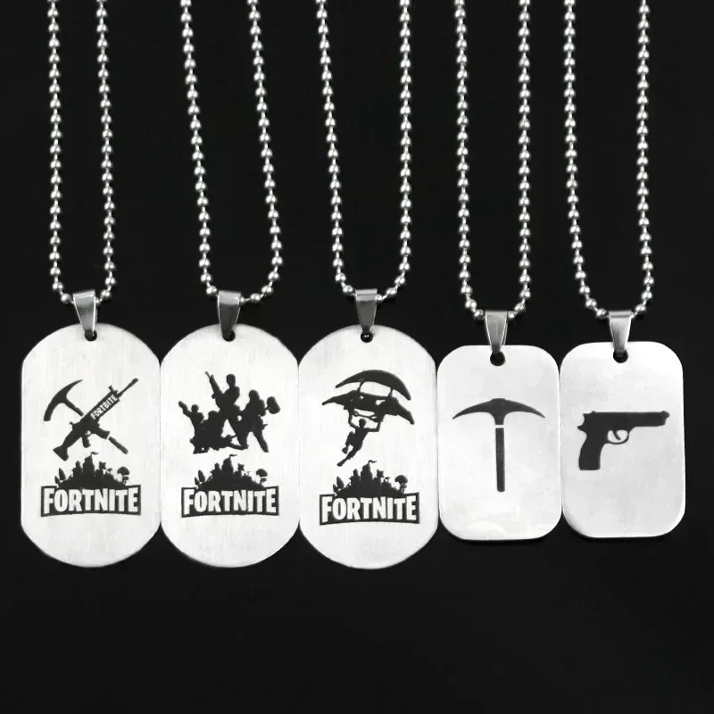 Steel Chain - Game Fortnite Anime Necklace Stainless Steel