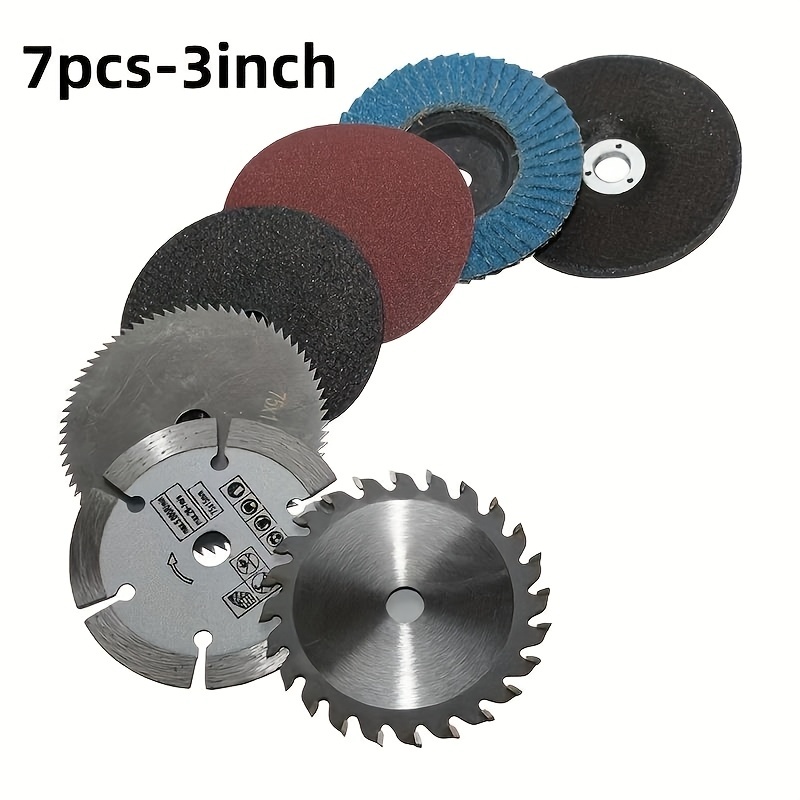 Steel Chain - 7Pcs Procut3-Inch Circular Saw Blade Set