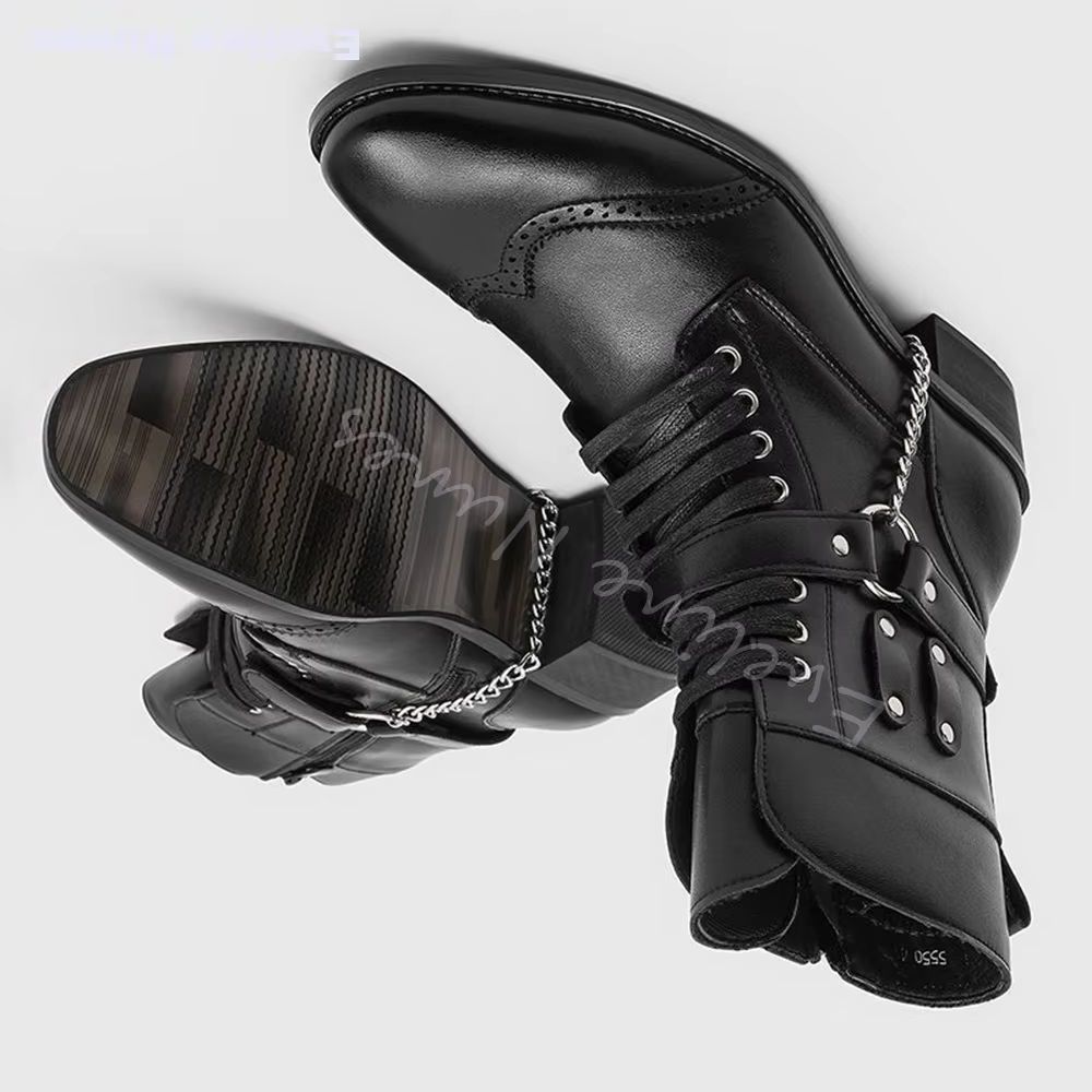 Motorcycle Chain - Punk Metal Chain Rivet Combat Boots