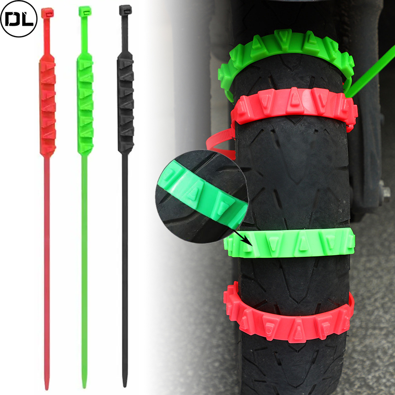 Bicycle Chain - 3/5pcs Anti-Skid Snow Chains for Motorcycles