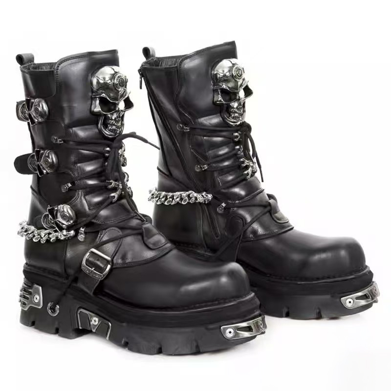 Fashion Men's Genuine Leather  - Motorcycle Chain recension och pris