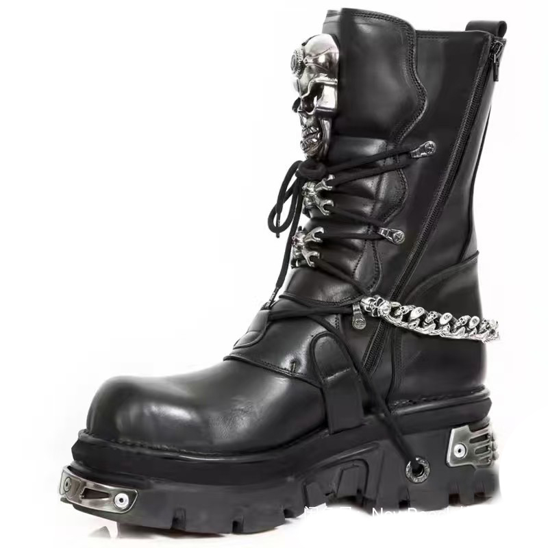 Fashion Men's Genuine Leather  - Motorcycle Chain recension och pris