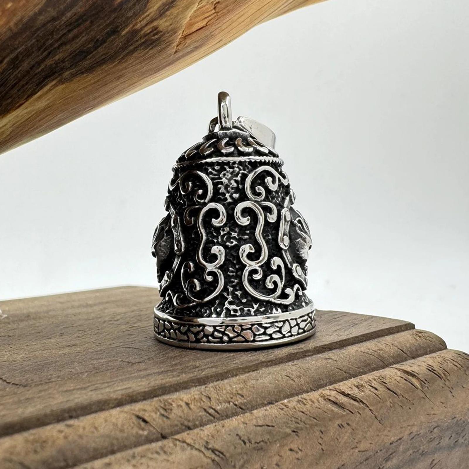 Skull Bell Charm Motorcycle Be - Motorcycle Chain recension och pris