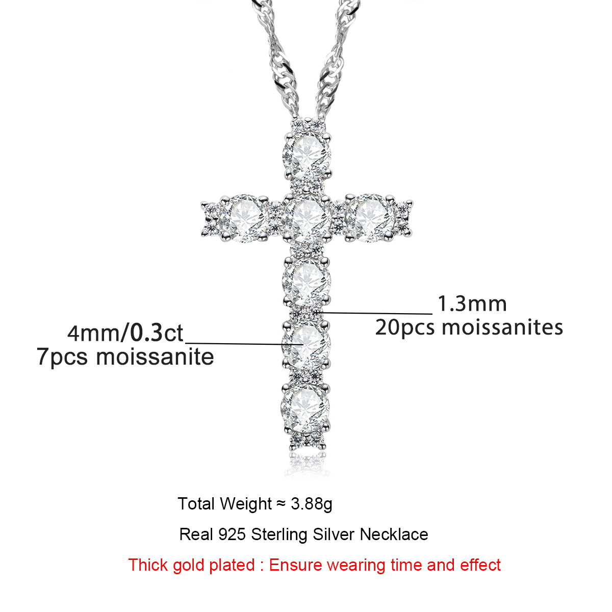 AnuJewel 4MM 2.1 Carat D Color - Ansi Chain recension och pris