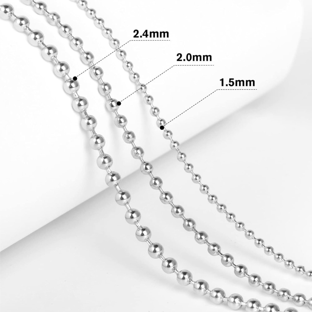 10m Stainless Steel Bead Ball  - Roller Chain recension och pris