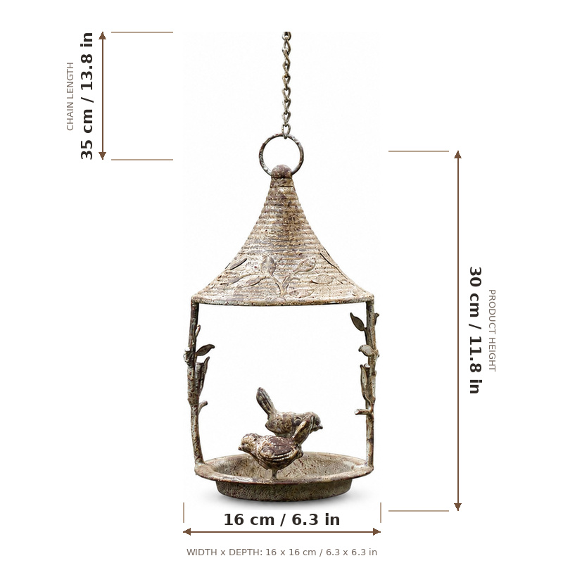 Hanging Bird Feeder, Rustic Vi - Xcm Chain recension och pris