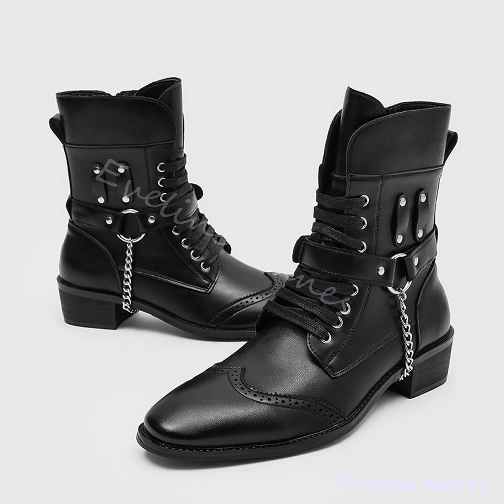Punk Metal Chain Rivet Combat  - Motorcycle Chain recension och pris