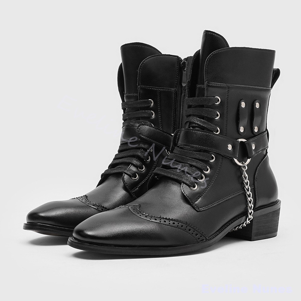 Punk Metal Chain Rivet Combat  - Motorcycle Chain recension och pris