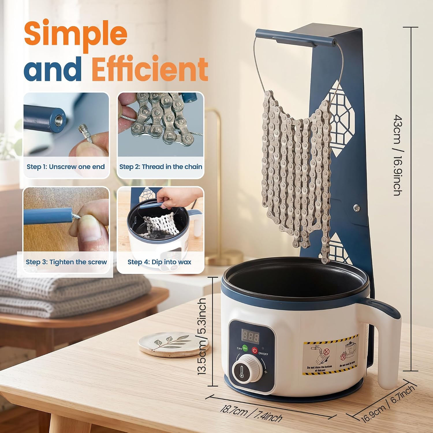 Bicycle Chain Wax Melting Pot  - Bike Chain recension och pris