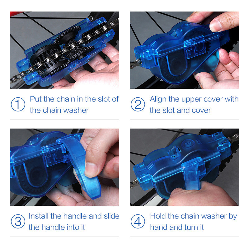 3Pcs Bicycle Chain Cleaner Kit - Chain Sprocket Set recension och pris