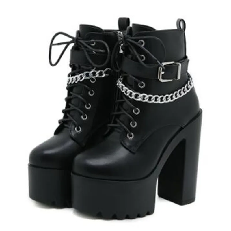 NEW Gothic Buckle Strap Ankle  - Motorcycle Chain recension och pris
