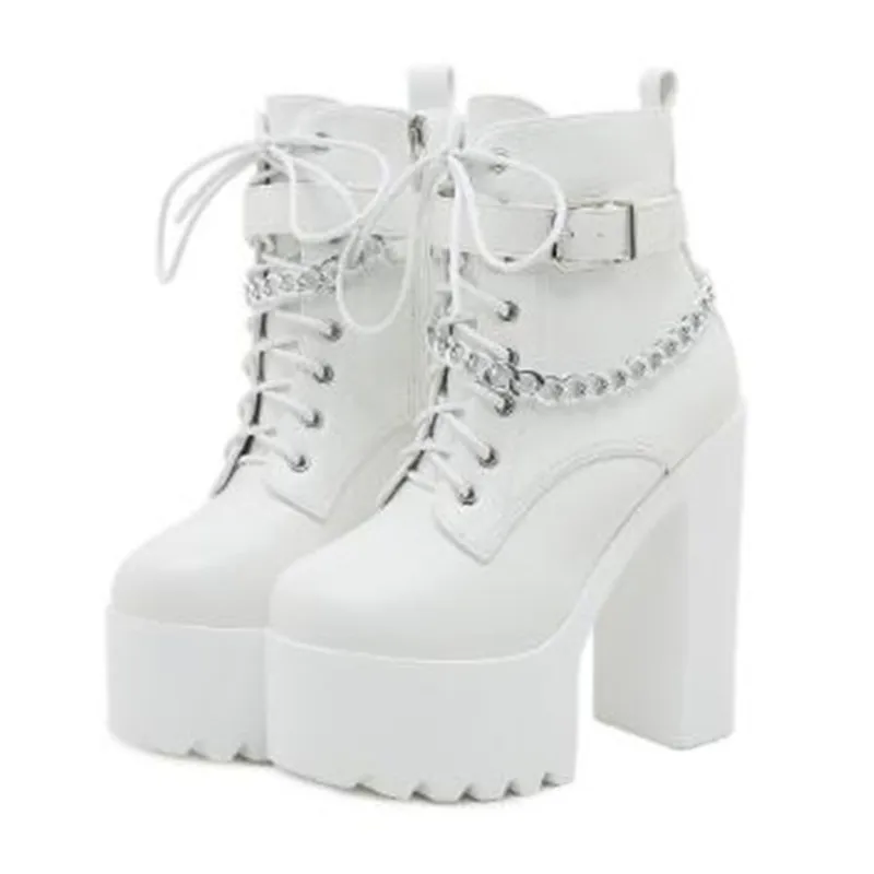 NEW Gothic Buckle Strap Ankle  - Motorcycle Chain recension och pris