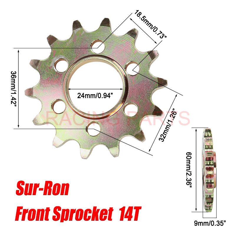 Motorcycle Accessory 14T Front - Xcm Chain recension och pris
